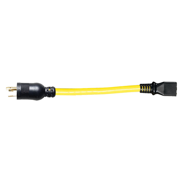 Voltec 12/3 1ft L5-20P to 5-15R Adapter
