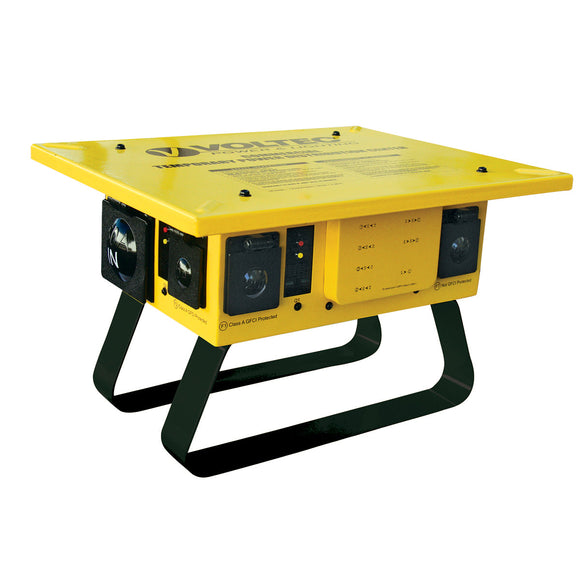 Voltec 6 GFCI Temporary Power Box with Locking Receptacles