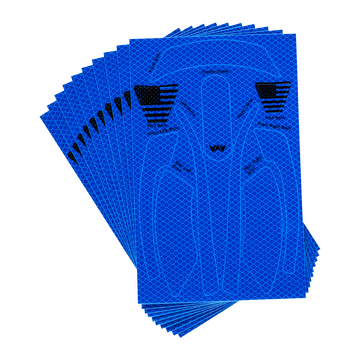 Buy wavecel-prismatic-blue WaveCel T2+ MAX Reflective Decal Kit – 10 Pack (360° Visibility, Custom-Cut) SELECT COLOR
