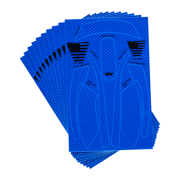 WaveCel T2+ MAX Reflective Decal Kit – 10 Pack (360° Visibility, Custom-Cut) SELECT COLOR