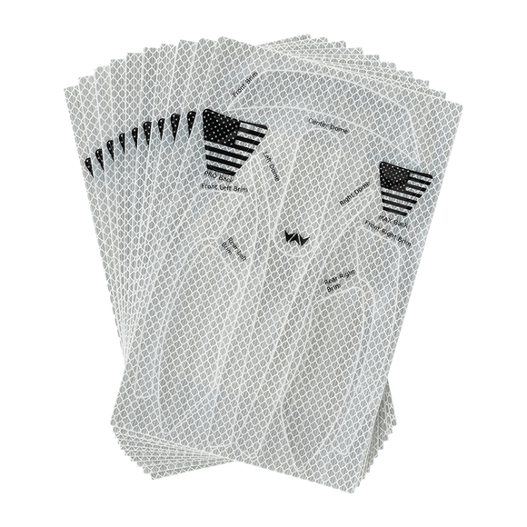 WaveCel T2+ MAX Reflective Decal Kit – 10 Pack (360° Visibility, Custom-Cut) SELECT COLOR