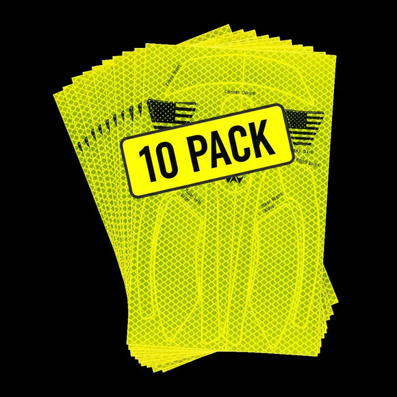 WaveCel T2+ MAX Reflective Decal Kit – 10 Pack (360° Visibility, Custom-Cut) SELECT COLOR