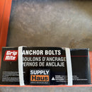 Grip-Rite Anchor Bolts – 1/2 in x 8 in – Nut & Washer – 50/Carton-1