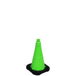 Enviro Cone, 18" Lime w/ Base, No Reflective Collar, 3lbs.
