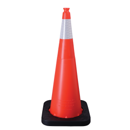Enviro Cone, 36" w/Base, (1) 6" 3M Reflective (3310) Collar, 10lbs.