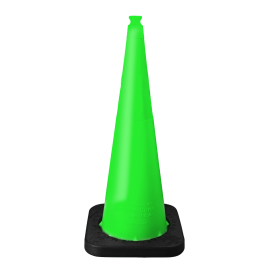 Enviro Cone, 36" Lime w/Base, No Reflective Collars, 10lbs.