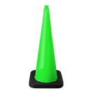 Enviro Cone, 36" Lime w/Base, No Reflective Collars, 10lbs.
