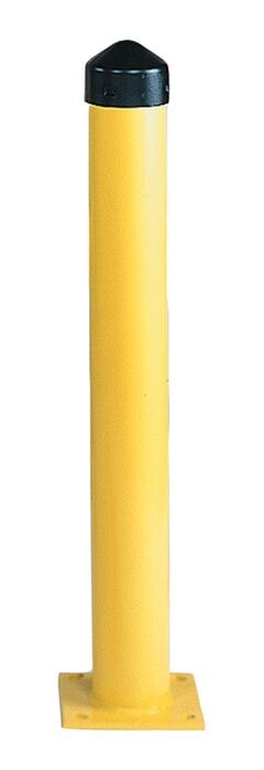 Eagle 6" x 42", 1/4" Steel, Round, Bollard Post, Yellow - 1764 — product view