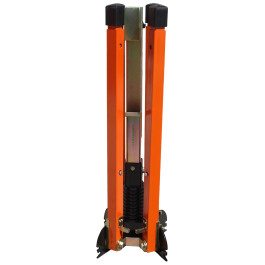 TrafFix Single Spring Sign Stand w/ Step-N-Drop Telescoping Legs & Universal Sign Holder