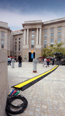 Checkers 5-Channel Yellow Jacket® Cable Protector for 1" Lines - YJ5-125-Y/B — application example
