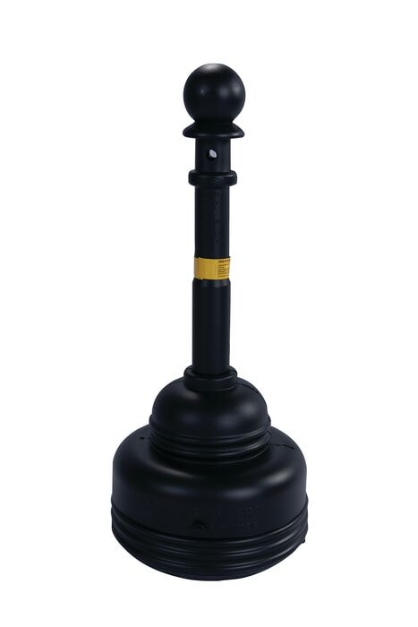 Eagle 5 Quart Outdoor Ashtray, SafeSmoker™, Black - 1206BLACK — additional manufacturer view