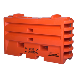 43" Sentry Water-Cable Barrier Wall TL2/TL3, Orange, w/ T-Pin, Fill Cap & Drain Plug