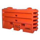 43" Sentry Water-Cable Barrier Wall TL2/TL3, Orange, w/ T-Pin, Fill Cap & Drain Plug