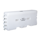 Water Cable Barrier, MASH TL1 & TL2 , White w/ 3 molded in steel cables, Steel Connection Pin, Plastic Fill Hole Cap & Drain Plug....