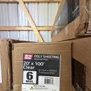 Grip-Rite Poly Sheeting – 6 mil – 20 ft x 100 ft – Clear-1