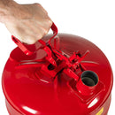 Justrite 5 Gallon Steel Safety Can for Flammables, Type I, Flame Arrester, Red - 7150100 — additional manufacturer view