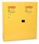 Eagle 110 Gallon, 2 Drum, Vertical, 1 Shelf, 2 Door, Self Close, Haz-Mat Safety Cabinet,Yellow - HAZ5510X — product view