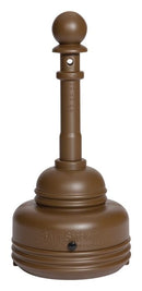 Eagle 5 Quart Outdoor Ashtray, SafeSmoker™, Brown - 1206BROWN — additional manufacturer view