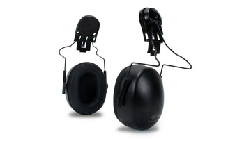 Pyramex - CM60 - CMFB6010 - Cap mounted earmuffs for full brim hats NRR 23dB - CMFB6010_34F-Down