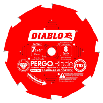 7-1/4 In. X 8 Tooth (Pcd) Laminate Flooring Pergoblade-D0708LF-2061
