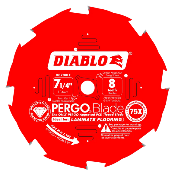 7-1/4 In. X 8 Tooth (Pcd) Laminate Flooring Pergoblade-D0708LF-2061