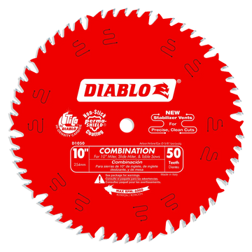 10 In. X 50 Tooth Combination Saw Blade-D1050X-2094