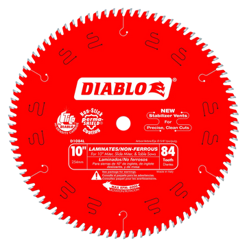 10 In. X 84 Tooth Laminates & Non-Ferrous Metals Saw Blade-D1084L-2100