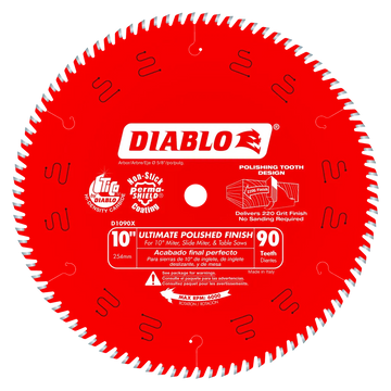 10 In. X 90 Tooth Ultimate Polished Finish Saw Blade-D1090X-2104
