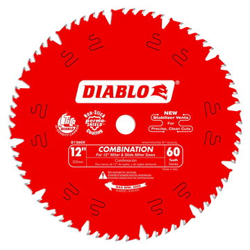 12 In. X 60 Tooth Combination Saw Blade-D1260X-2110