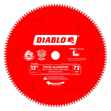 12 In. X 72 Tooth Thick Aluminum Cutting Saw Blade-D1272N-2109