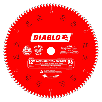 12 In. X 96 Tooth Laminate / Aluminum Saw Blade-D1296L-2114