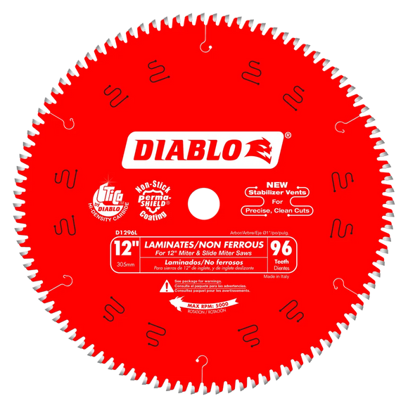 12 In. X 96 Tooth Laminate / Aluminum Saw Blade-D1296L-2114