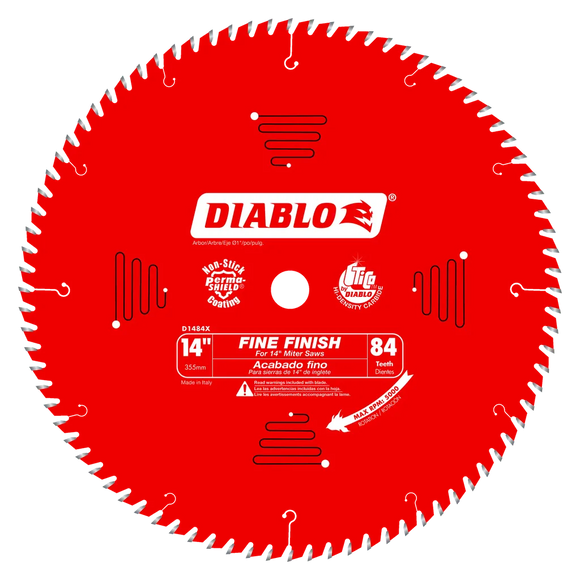14 In. X 84 Tooth Fine Finish Saw Blade-D1484X-2117