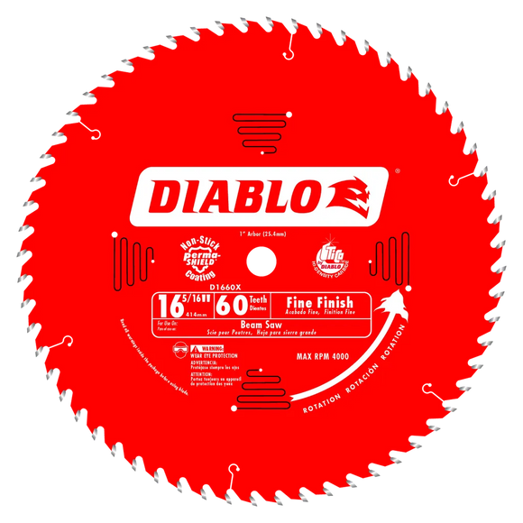16-5/16 In. X 60 Tooth Fine Finish Beam Saw Blade-D1660X-2121