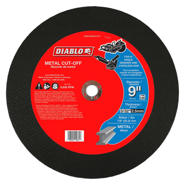 9 in. Metal Cut-Off Disc | Diablo Tools | PCS