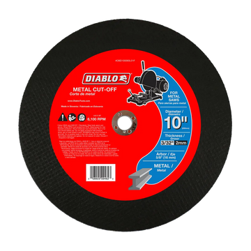 10 in. Metal Cut Off Disc | Diablo Tools | PCS