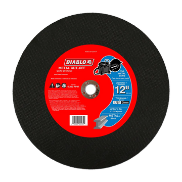 12 in. Metal High Speed Cut Off Disc 1 in. | Diablo Tools | PCS