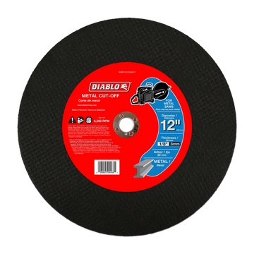 12 in. Metal High Speed Cut Off Disc 20mm | Diablo Tools | PCS