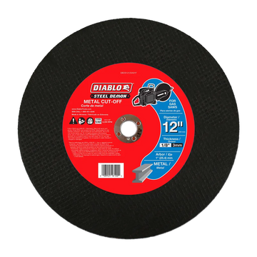 Steel Demon 12 in. Metal High Speed Cut Off Disc 1 in. | Diablo Tools | PCS