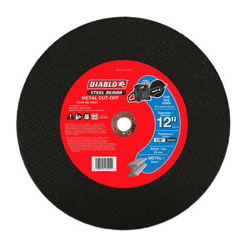 Steel Demon 12 in. Metal High Speed Cut Off Disc 20mm | Diablo Tools | PCS