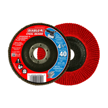 4-1/2 in. Steel Demon Flap Disc 40 Grit - Type 29 | Diablo Tools | PCS