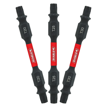 2-1/2 In. Double-Ended Torx Drive Bit Assorted Pack (3-Piece)-DDETV25-S3-2461