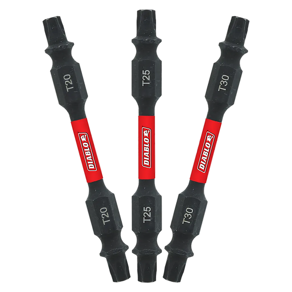 2-1/2 In. Double-Ended Torx Drive Bit Assorted Pack (3-Piece)-DDETV25-S3-2461