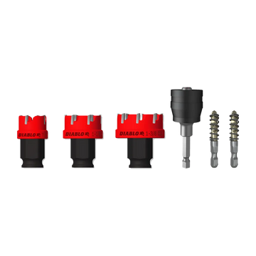 6 Pc Steel Demon Carbide Teeth Hole Cutter Set (6-Pieces)-DHS06CFS-2478