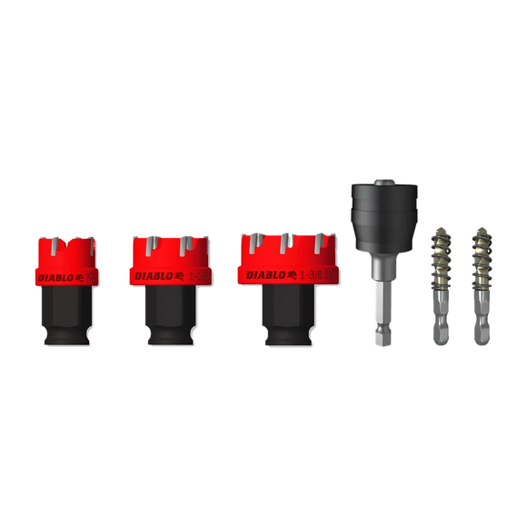 6 Pc Steel Demon Carbide Teeth Hole Cutter Set (6-Pieces)-DHS06CFS-2478
