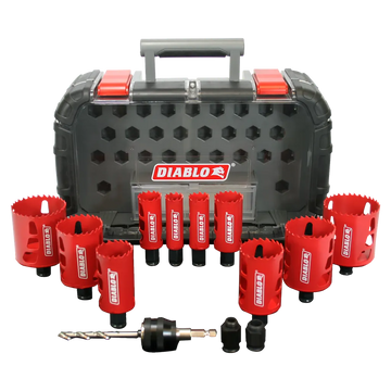 14 Pc General Purpose Bi-Metal Hole Saw Set-DHS14SGP-2511