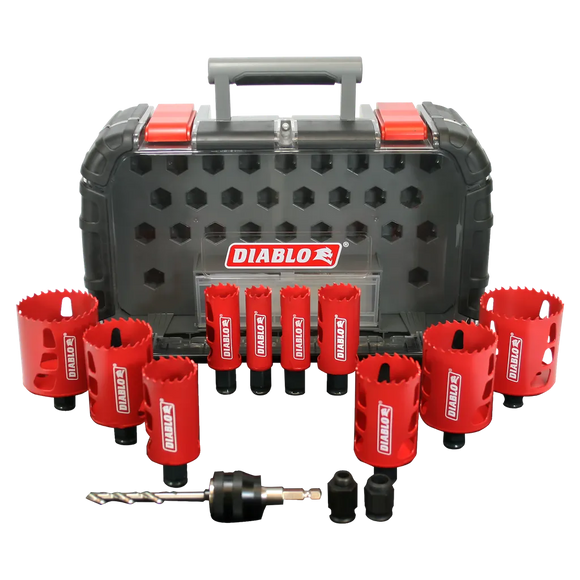 14 Pc General Purpose Bi-Metal Hole Saw Set-DHS14SGP-2511