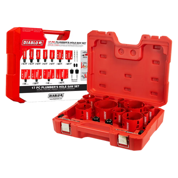 17 Pc Plumber'S Bi-Metal Hole Saw Set-DHS17SPL-2524