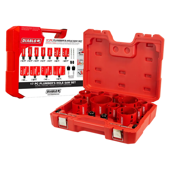 17 Pc Plumber'S Bi-Metal Hole Saw Set-DHS17SPL-2524