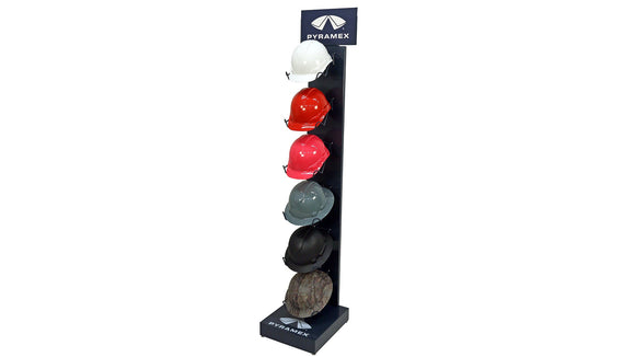 Pyramex - Accessories - DISHHFL - Display; Hard Hats; Floor Standing - DISHHFL_Ridgeline_34F
